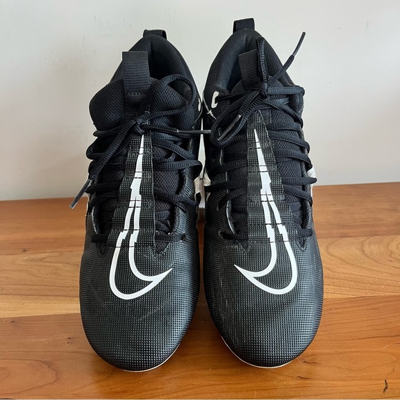Nike Alpha Menace Varsity 3 Black & White Football‎ Cleats Men\'s Size 10 main image 6